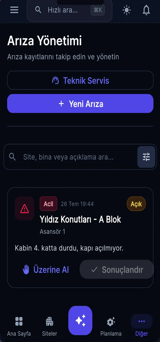 Arıza yönetimi