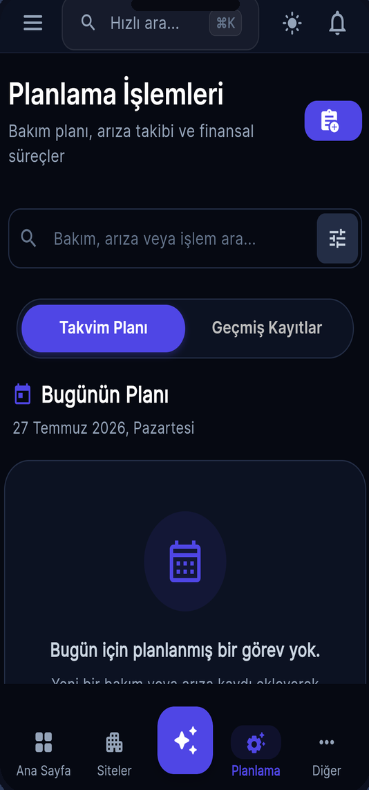 Bakım planlama